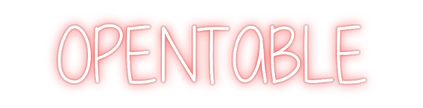 Custom Neon: OPENTABLE