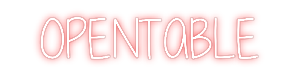 Custom Neon: OPENTABLE