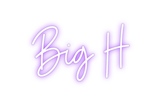 Custom Neon: Big H