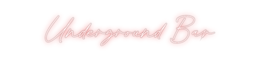 Custom Neon: Underground Bar