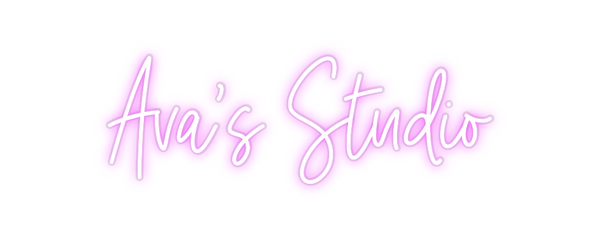 Custom Neon: Ava’s Studio