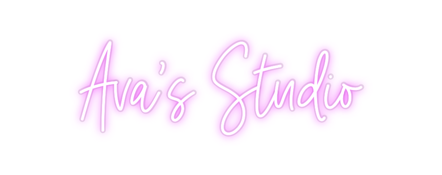 Custom Neon: Ava’s Studio