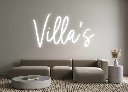 Custom Neon: Villa’s