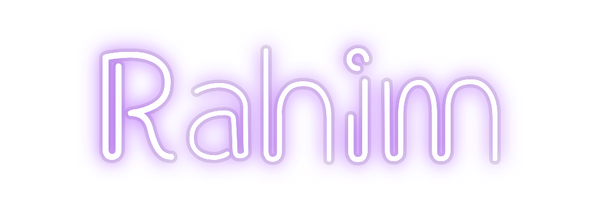 Custom Neon: Rahim