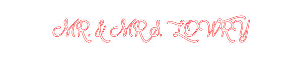 Custom Neon: MR. & MRS. LO...