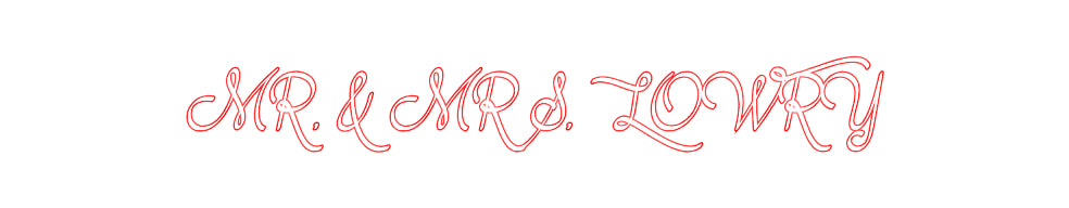 Custom Neon: MR. & MRS. LO...