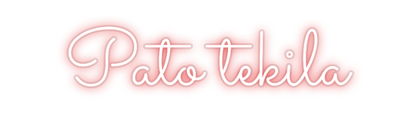 Custom Neon: Pato tekila