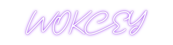 Custom Neon: WOKCEY