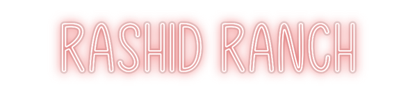 Custom Neon: Rashid Ranch