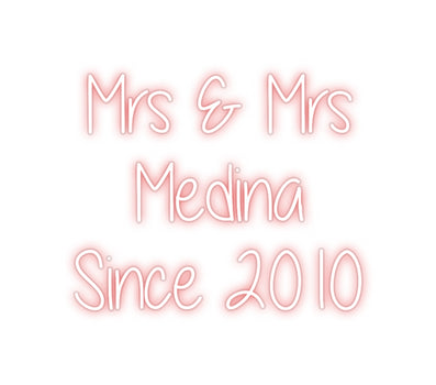Custom Neon: Mrs & Mrs 
 ...