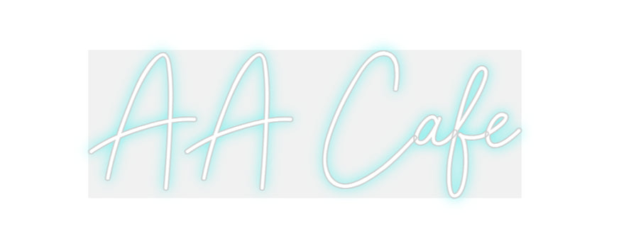 Custom Neon: AA Cafe