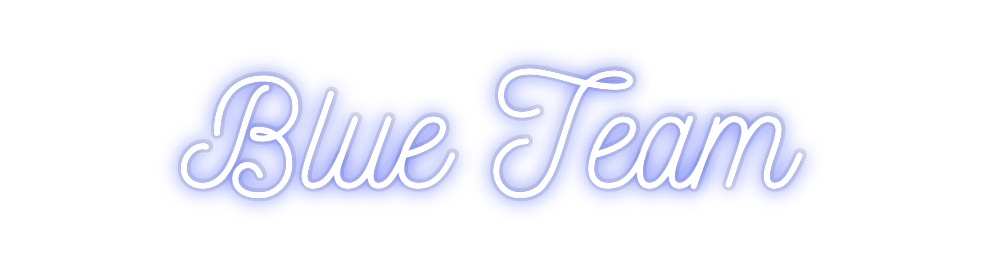 Custom Neon: Blue Team