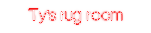 Custom Neon: Ty’s rug room
