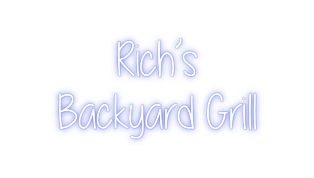 Custom Neon: Rich’s 
Back...