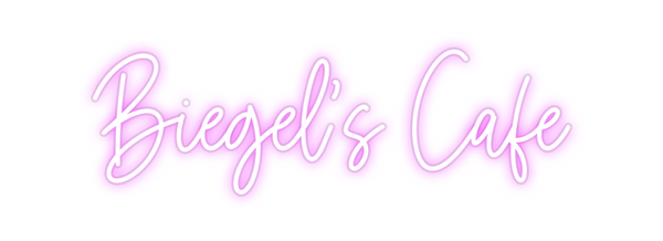 Custom Neon: Biegel's Cafe