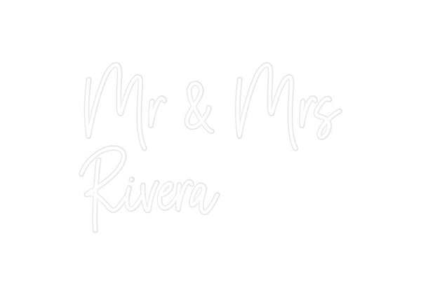 Custom Neon: Mr & Mrs
Riv...