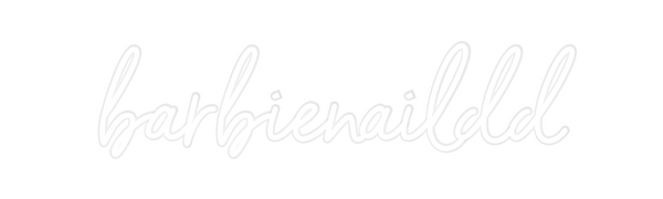 Custom Neon: barbienaildd
