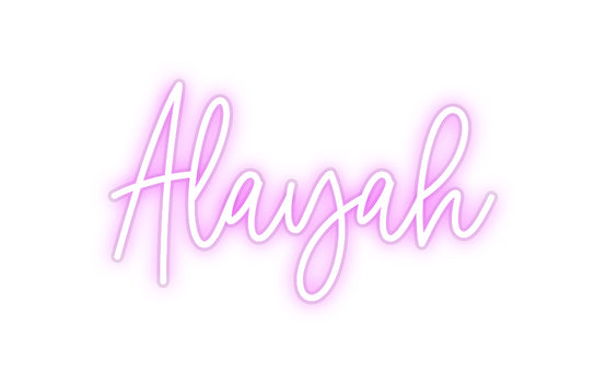 Custom Neon: Alayah