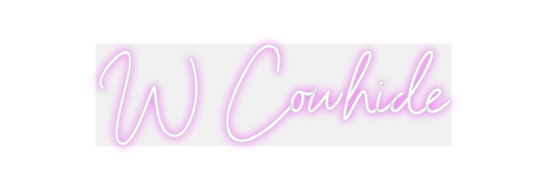 Custom Neon: W Cowhide
