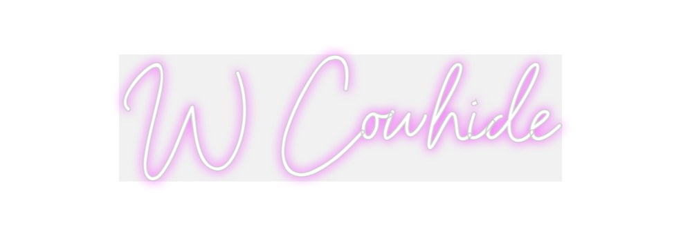 Custom Neon: W Cowhide