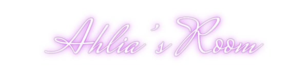 Custom Neon: Ahlia’s Room