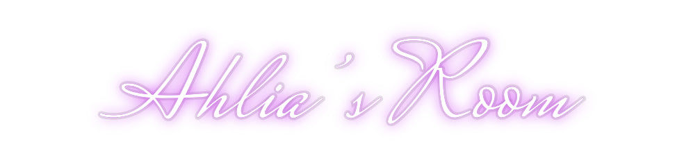 Custom Neon: Ahlia’s Room