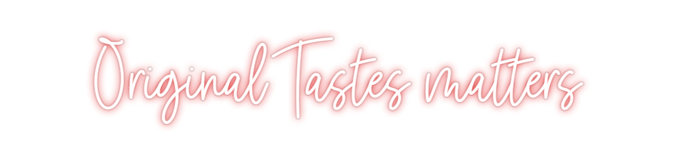 Custom Neon: Original Tast...