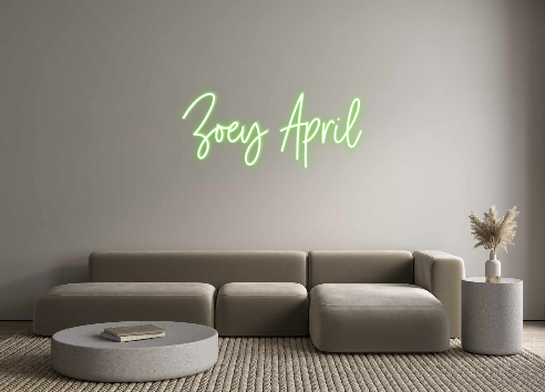 Custom Neon: Zoey April