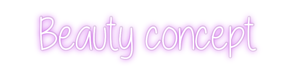 Custom Neon: Beauty concept