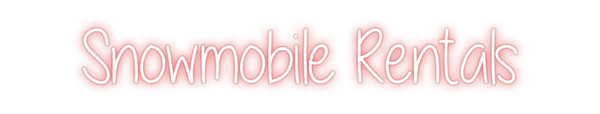 Custom Neon: Snowmobile Re...