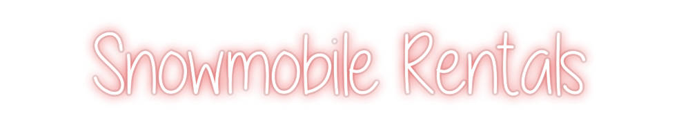Custom Neon: Snowmobile Re...