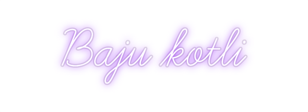 Custom Neon: Baju kotli