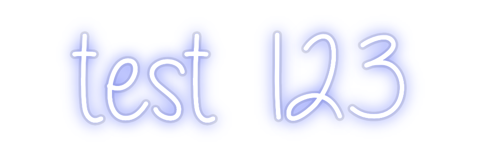 Custom Neon: test 123