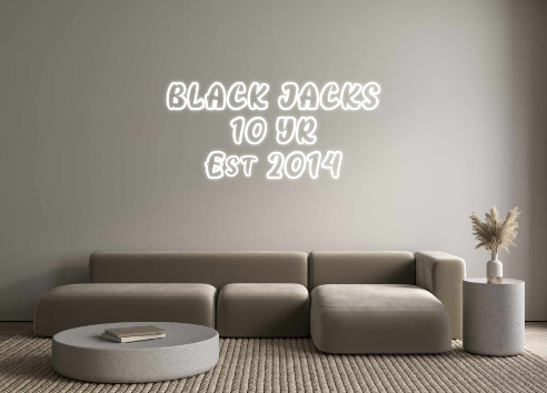 Custom Neon: BLACK JACKS ...