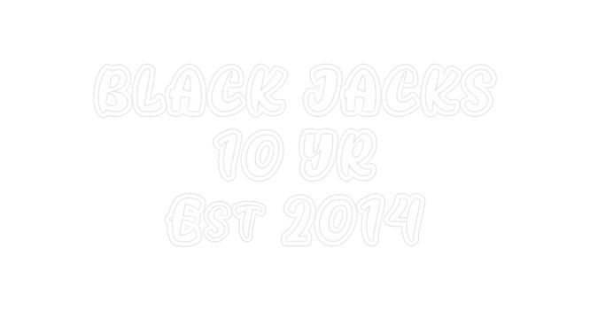 Custom Neon: BLACK JACKS ...