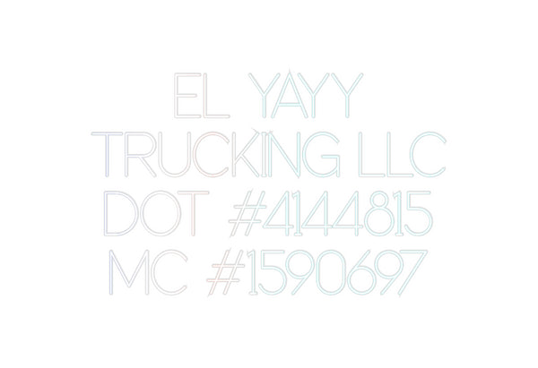 Custom Neon:     EL YAYY
...