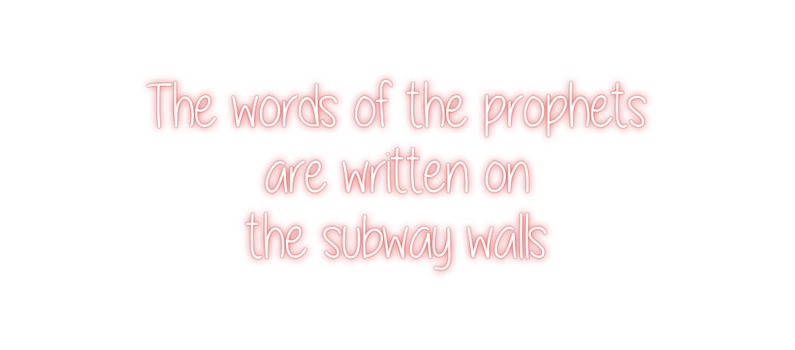 Custom Neon: The words of ...