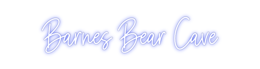 Custom Neon: Barnes Bear C...