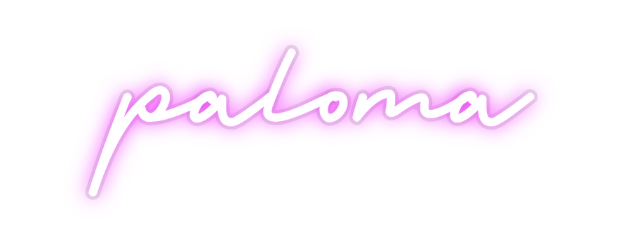 Custom Neon: paloma