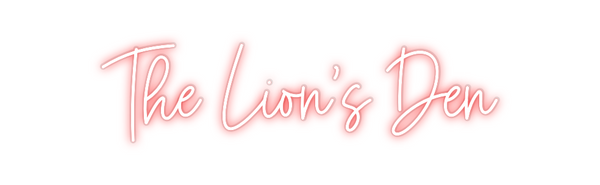 Custom Neon: The Lion’s Den
