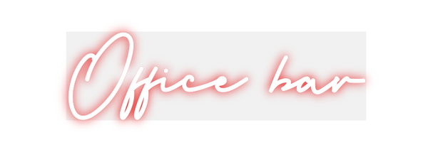 Custom Neon: Office bar