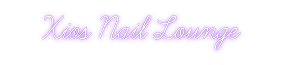Custom Neon: Xios Nail Lou...