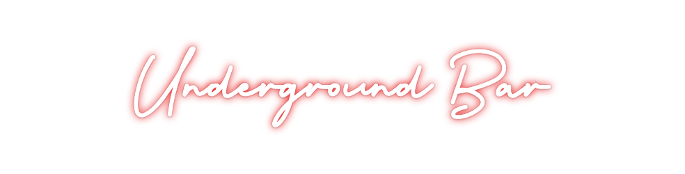 Custom Neon: Underground Bar