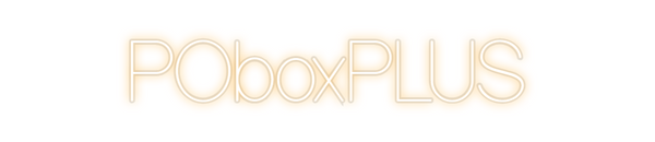 Custom Neon: POboxPLUS