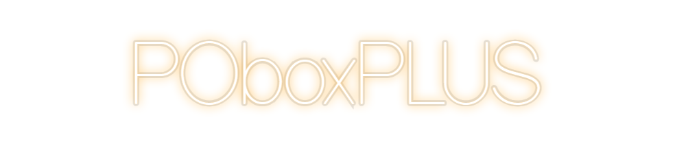 Custom Neon: POboxPLUS