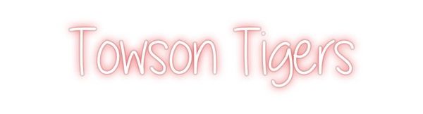 Custom Neon: Towson Tigers