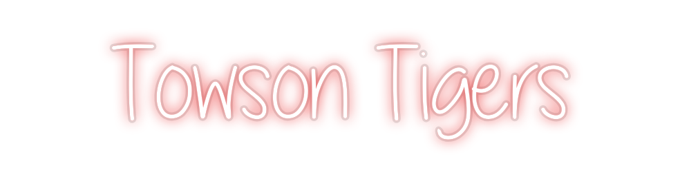Custom Neon: Towson Tigers