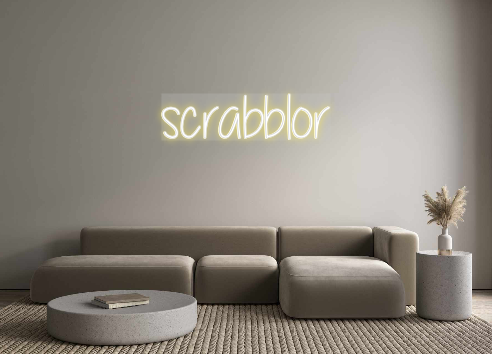 Custom Neon: scrabblor