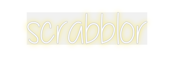 Custom Neon: scrabblor