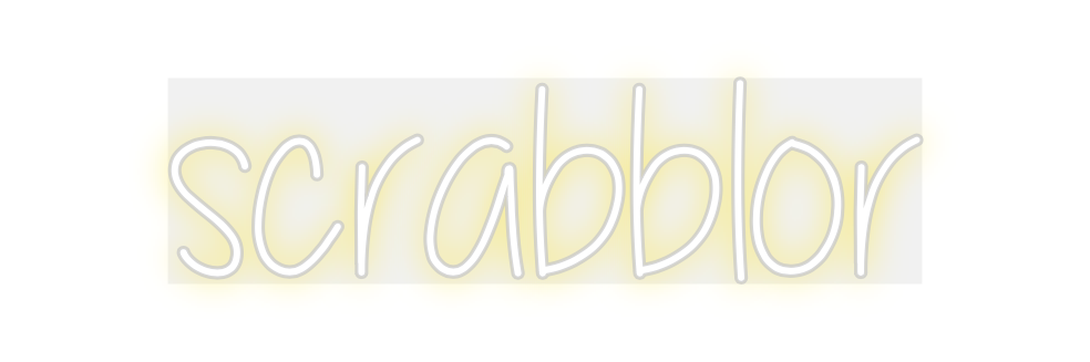 Custom Neon: scrabblor